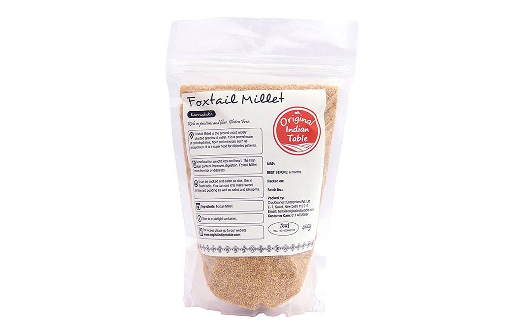 Original Indian Table Foxtail Millet (Karnataka)   Pack  400 grams